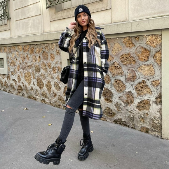 Zara Hooded plaid overshirt - Picture 6 of 16